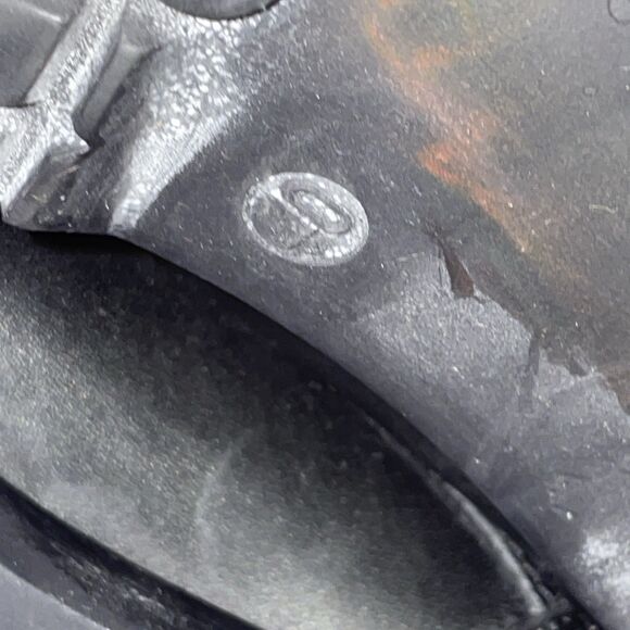 Steve Madden Booties Womens 10 Black Lace Up Leather High Heel Moto Ankle Boots - Picture 13 of 14